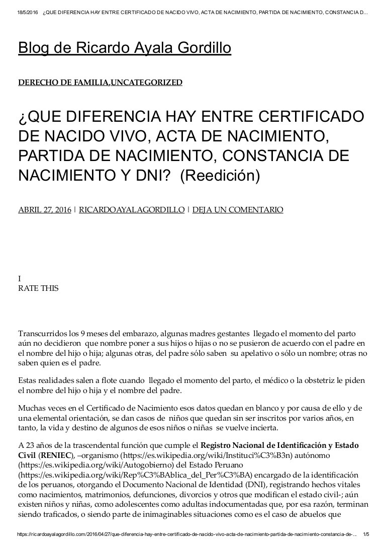 Modelo De Demanda De Nulidad De Acta De Nacimiento Por Doble Registro PDMREA Modelo De Demanda De Nulidad De Acta De Nacimiento Por Doble Registro PDMREA